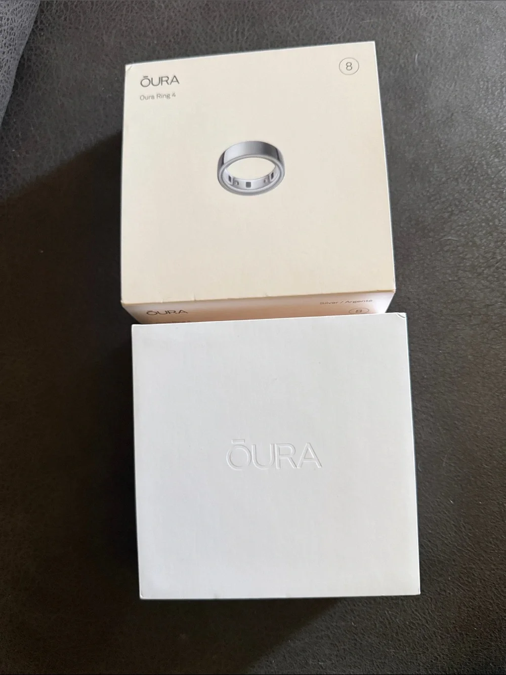 Oura Silver Smart Ring - Size 8
